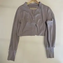 シロノサクラ　UV cardigan 〜勿忘草～　くすみパープルのサムネイル