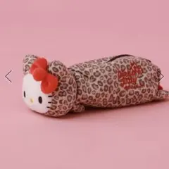ハローキティ フィギュア ポーチ ヒョウ柄 ふでばこ ペンケース