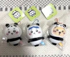 パンダなぬいぐるみ マスコット ちいかわ ハチワレ うさぎ 3点セット