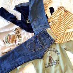100❤️パンツ2❤️トップス4✨6点まとめ売り❤️女の子✨男の子❤️登園着✨お着替え‼️