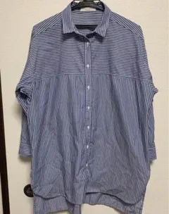 ストライプ オーバーサイズシャツ