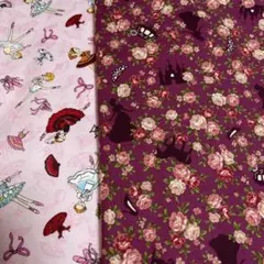 プリント生地　2種類