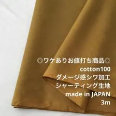 S10L/5995◆3m ワケあり/綿100%シャーティング生地/アパレル