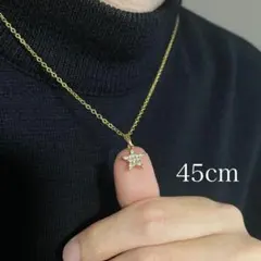 高品質　スターネックレス　ゴールド　メンズ　ジルコニア　ペアネックレス