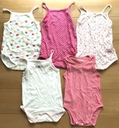 ロンパース型　キャミソール　かわいい肌着 5点セット サイズ90