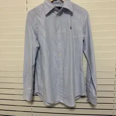 【着用1回】POLOポロ ラルフローレンスリムフィットシャツ XS ライトブルー