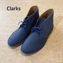 美品 Clarks クラークス ブルースネーク レザー スエード UK9