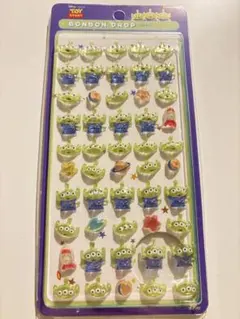 ボンボンドロップシールミニ リトルグリーンメン