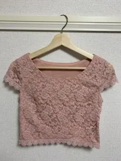 【値下げ！新品未使用！】ドレス　上下セット　ピンク　花柄　Ｌサイズ　キャバクラ