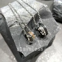 ピンクゴールド　銀　シルバー　ブラック　ペアネックレス　ステンレス　プレゼント