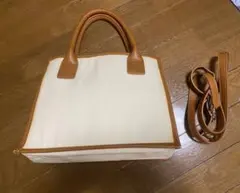 キャンバストートバッグ　ショルダーストラップ付