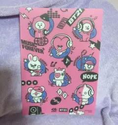BT21 ピンク 下敷き　くら寿司コラボ