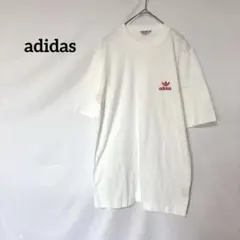 ♦︎adidas ロゴ刺繍 Tシャツ　L ホワイト　カジュアル　シンプル