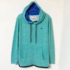 【ホリスター】プルパーカー フード付き 刺繍ロゴ 長袖 カンガルーポケット有 S