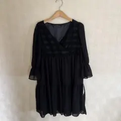 新品　タグ付　未使用　rady ワンピース　ティアード　トップス　ブラック