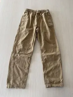 ベージュ ゴムウエスト ロングパンツ 150cm