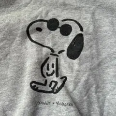 ユニクロ PEANUTS スヌーピー トレーナー グレー