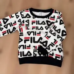 FILA トレーナー サイズ95 ホワイト/ブラック/レッド