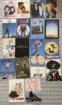 昭和邦画映画パンフレット18冊まとめ売り