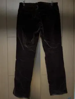 ダークブラウン コーデュロイ チノパン