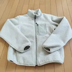 フリースジャケット クリーム色