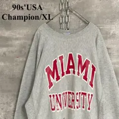 レア★90s アメリカ製 チャンピオン リバースウィーブ 古着トレーナー XL