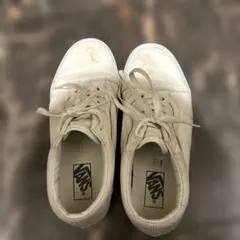 訳あり　VANS バンズ　オールドスクール ホワイト スニーカー