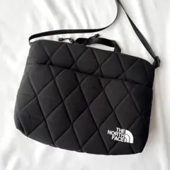 美品 ノースフェイス ジオフェイス ショルダーバッグ ブラック NM32356