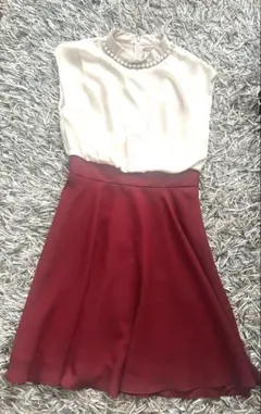 美品　GRACE CONTINENTAL ビジュー付ワンピース 36