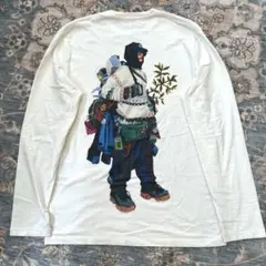 ELN Eye LOEWE NatureバックプリントロングTシャツ ホワイト
