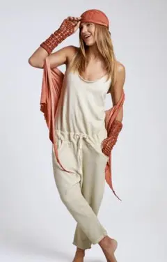 SALSATIONサルセーション V-Neck Jumpsuit -S