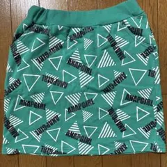 ANAPGIRL グリーンスカート 三角形パターン