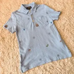 Polo Ralph Lauren ポロシャツ 青と白のストライプ