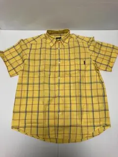 90s～00s OLD STUSSY チェックシャツ　半袖シャツ