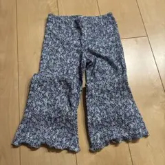 H&M フラワープリント フレアパンツ