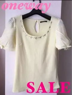 oneway ビジュートップス　シアースリーブ