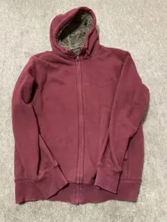 ユニクロ フリース内側 ジップアップパーカー L