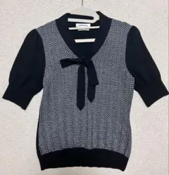 【NEW YORKER 】-前リボン半袖ニット❤︎-