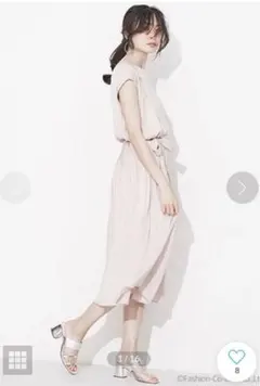 ナノユニバース　プリーツワンピース　nano universe ロングワンピース