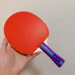 卓球　ラケット　両面　ラバー　付き　シェーク　裏　黒　＋　表　赤　紅双喜