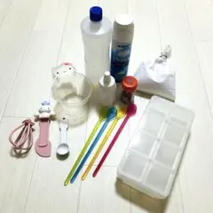 スライム作りセット　液体のり　ホウ砂　シェービングフォーム　他
