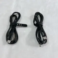 Type-C USBケーブル　2本セット　ブラック　1m