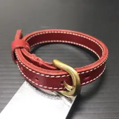 牛　革　真鍮金具を使ったブレスレット