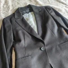 INDIVI ストライプスーツ 36サイズ ダークグレー