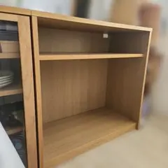 せ*ん様 【廃盤 希少品】無印良品 オーク材薄型ラック ワイド 奥行22