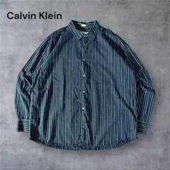 はんむらびりび様専用【921】Calvin Kleinマルチストライプ柄シャツ