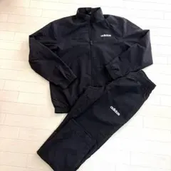 adidas ジャージ上下セット S 黒