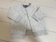 プチバトー　チュビックキルティング　カーディガン　18m