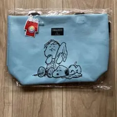 新品 PEANUTS スヌーピー ランチバッグ 水色