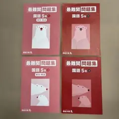 四谷大塚　最難関問題集 国語 5年 上下 4冊セット